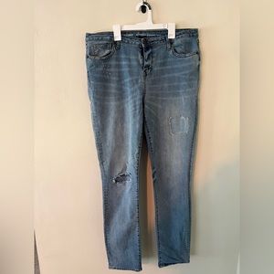 Old Navy Distressed Straight Jeans